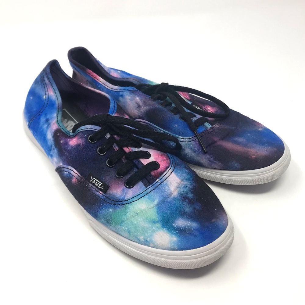 Vans Galaxy Print Low-Top Sneakers in Blue, Purple, Pink